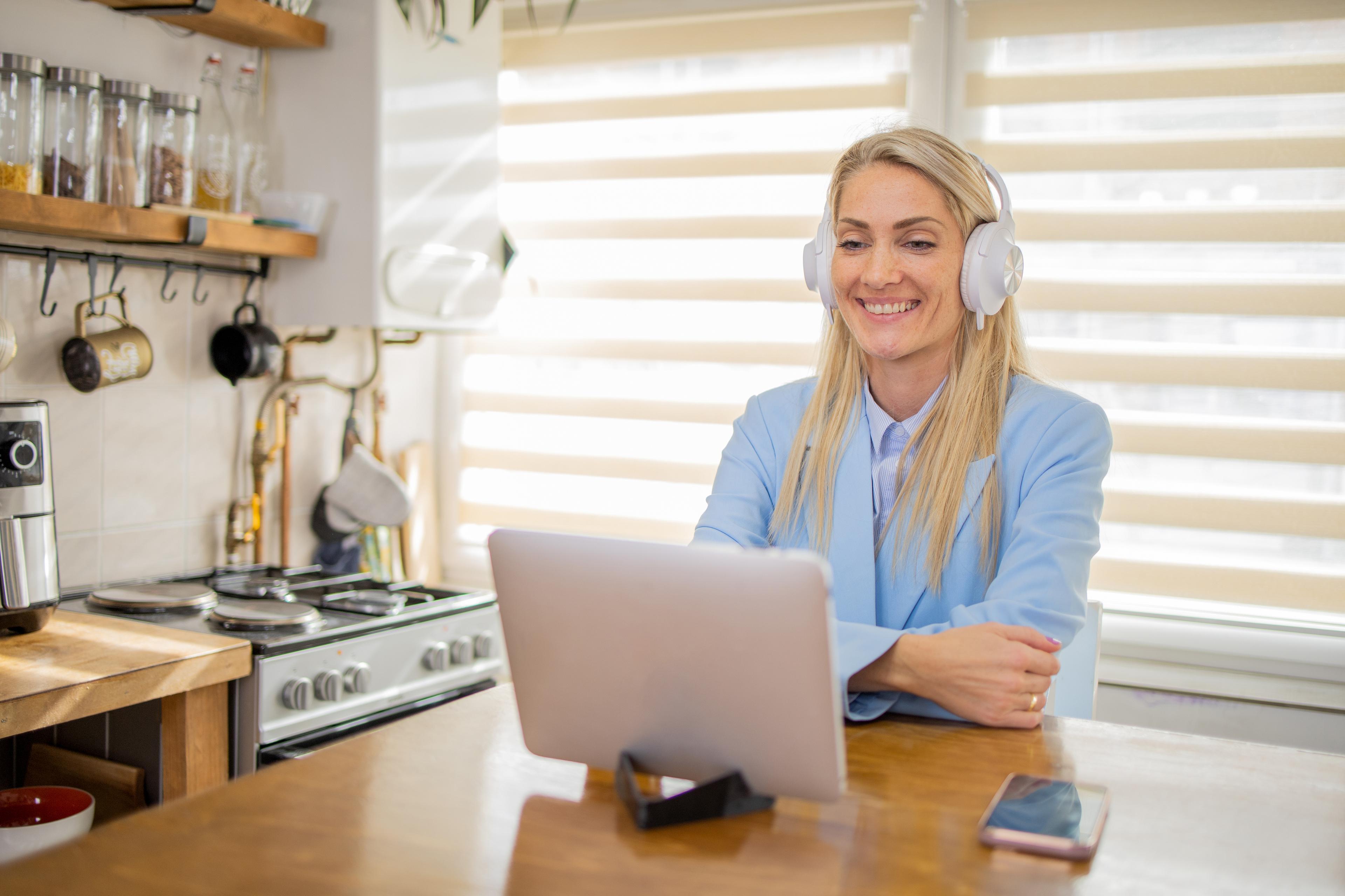 Person in video call