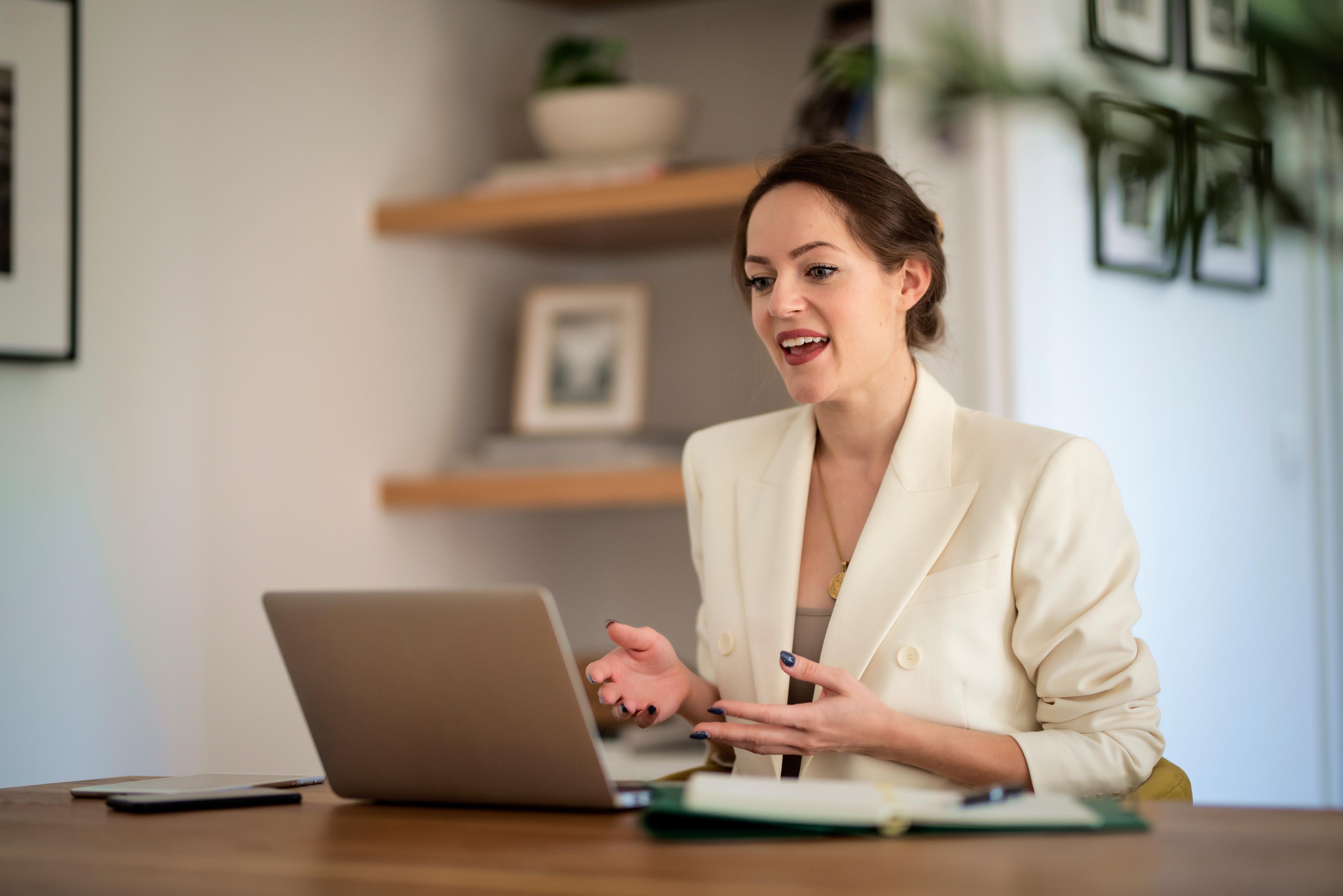 Person in video call